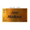 Cedulka/jmenovka s potiskem na přání  cedulky na dveře/poštovní schránky