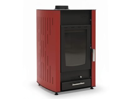 Thermiky 25kw bez grilu s vymenikem cervene pod uhlem