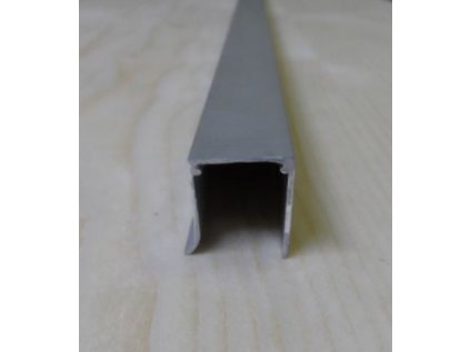 Al "U" profil jednoduchý,tloušťka 16mm,stříbrný elox,6,4 m