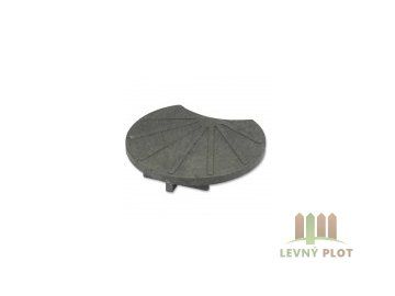 Recyklát víko malé 100x100 mm, 1,2 m, šedé