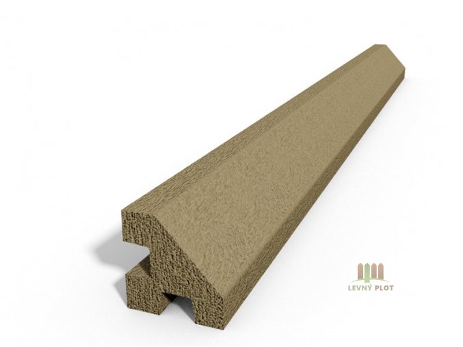 Betonový sloupek hladký rohový pískovec  175 cm