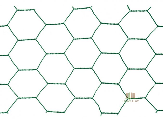 Chovatelské šestihranné pletivo Zn+PVC 16/1000 - 25m