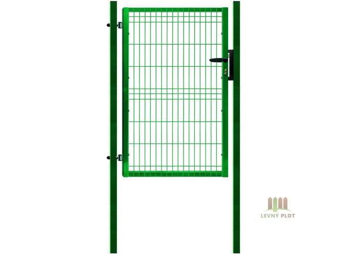 Ideal branka Pilofor š. 1089 mm x v. dle výběru, se zámkem Zn+PVC zelená (Výška v mm: 2045 mm)