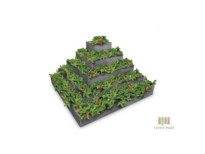 Recyklát pyramida na jahody