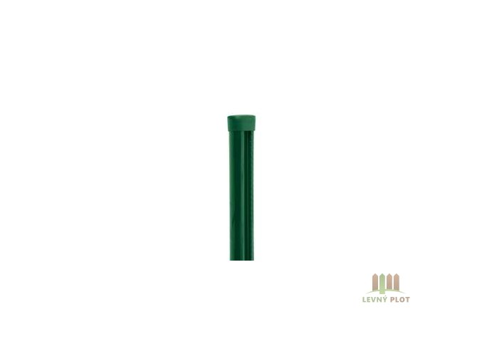 Sloupek s montážní lištou PILCLIP® poplastovaný 48mmx1,5mm x různé délky zelený (délka: 2700 mm)