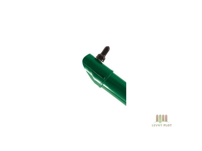 Vzpěra DAMIPLAST® zelená Zn+PVC vč. úchytu, průměr 42mm, síla stěny 1,5mm, různé délky