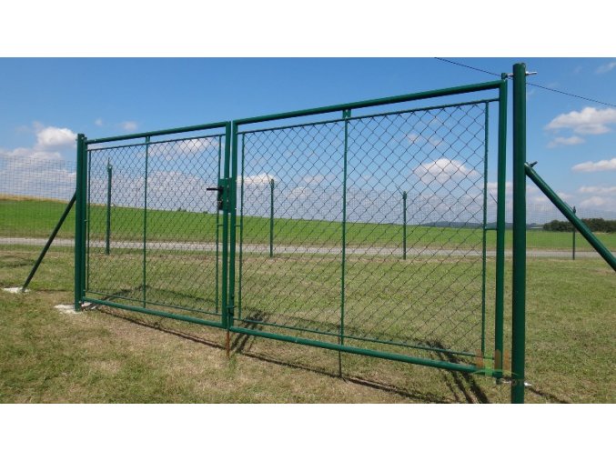 Zahradní brána celovýplet š.3600 mm x v. dle výběru-příprava na FAB vč. sloupků (Výška v mm: 2000)