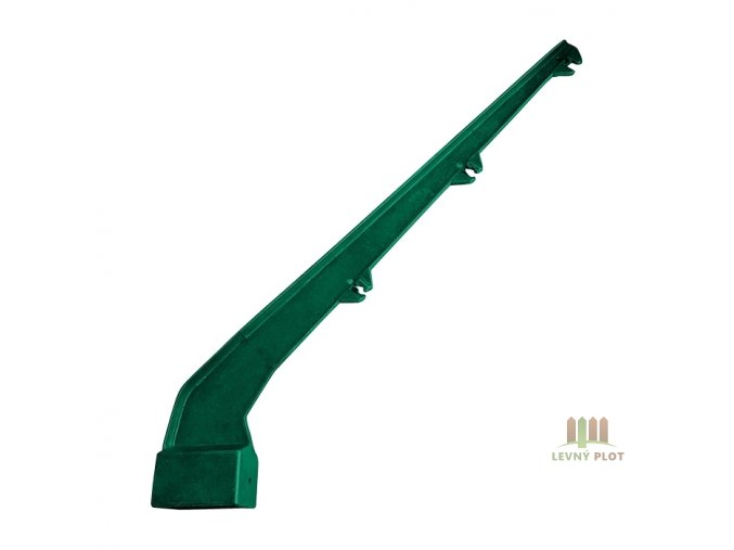 Bavolet AL+PVC 1-str. pro sloupek 60x40 mm, zelený