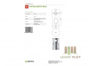 BAYOS Patka závit M12
