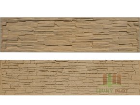 Betonový panel rovný oboustranný štípaný kámen 200 x 50 x 4 cm - pískovec