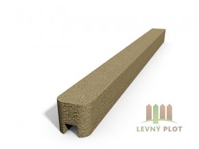 Betonový sloupek hladký koncový pískovec  175 cm