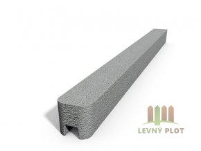 Betonový sloupek hladký koncový přírodní  150 cm