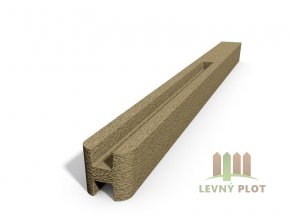 Betonový sloupek hladký průběžný pískovec  150 cm