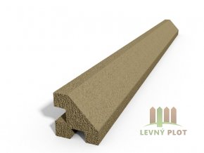 Betonový sloupek hladký rohový pískovec 100 cm