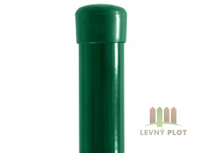 Plotový sloupek poplastovaný Zn + PVC 42x1,5 mm, různé délky, zelený (Délka v mm: 3000)