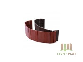 Recyklát palisáda 290x21x1010 mm,rovná hnědá