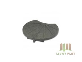 Recyklát zahradní nášlapný dílec průměr 400 mm, Š