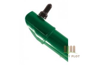 Vzpěra DAMIPLAST® zelená Zn+PVC, průměr 38mm, síla stěny 1,25mm, různé délky (Délka v mm: 2000)