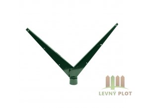 Bavolet Zn+PVC 2-str. pro sloupek 48 mm