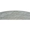 Betonový panel oblouk jednostranný 200x50-66x4 cm - štípaný kámen - přírodní