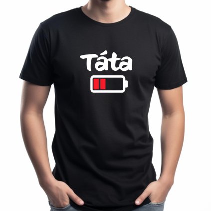 táta baterka Pánské černé náhled
