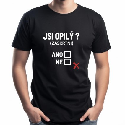 Pánské černé JSI OPILÝ