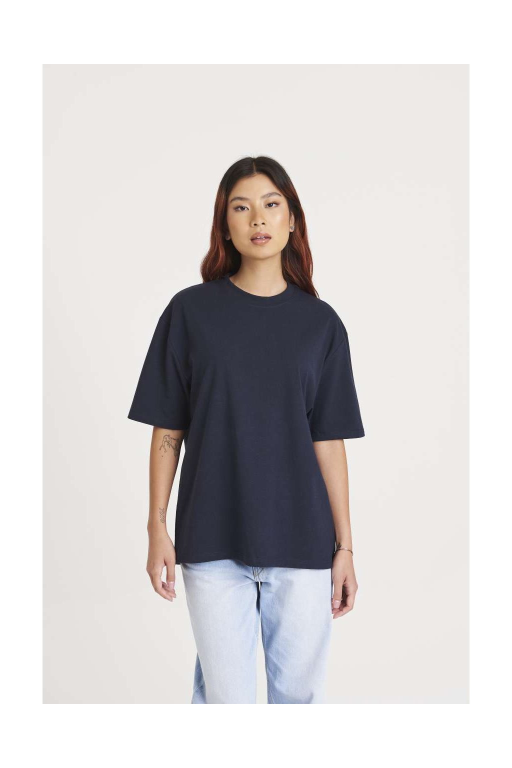 ARROW RECYCLED HEAVY OVERSIZE T Navy (Vyberte barvu námořnická modrá, Velikost XS)