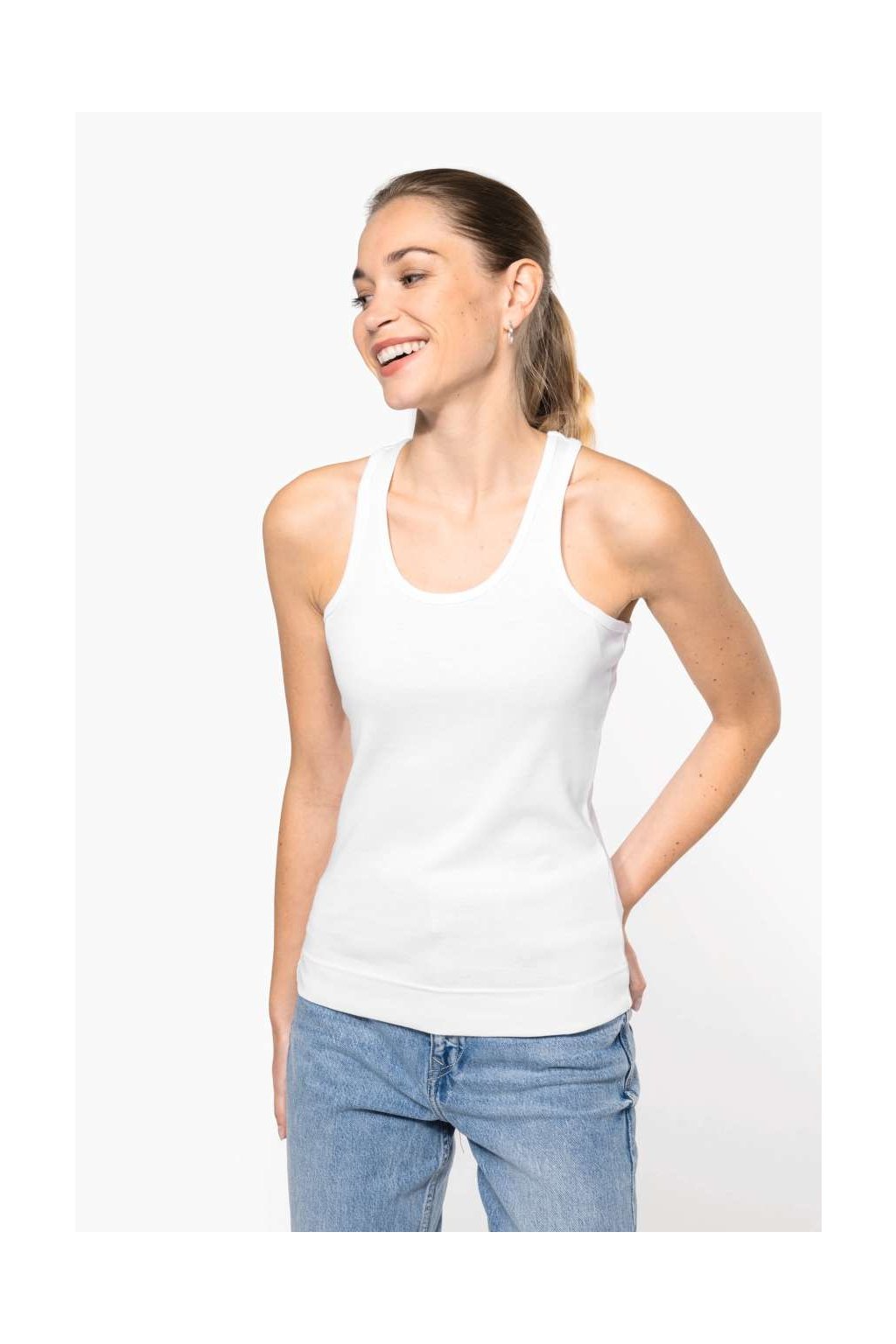 ANGELINA - LADIES' VEST Black (Vyberte barvu černá, Velikost L)