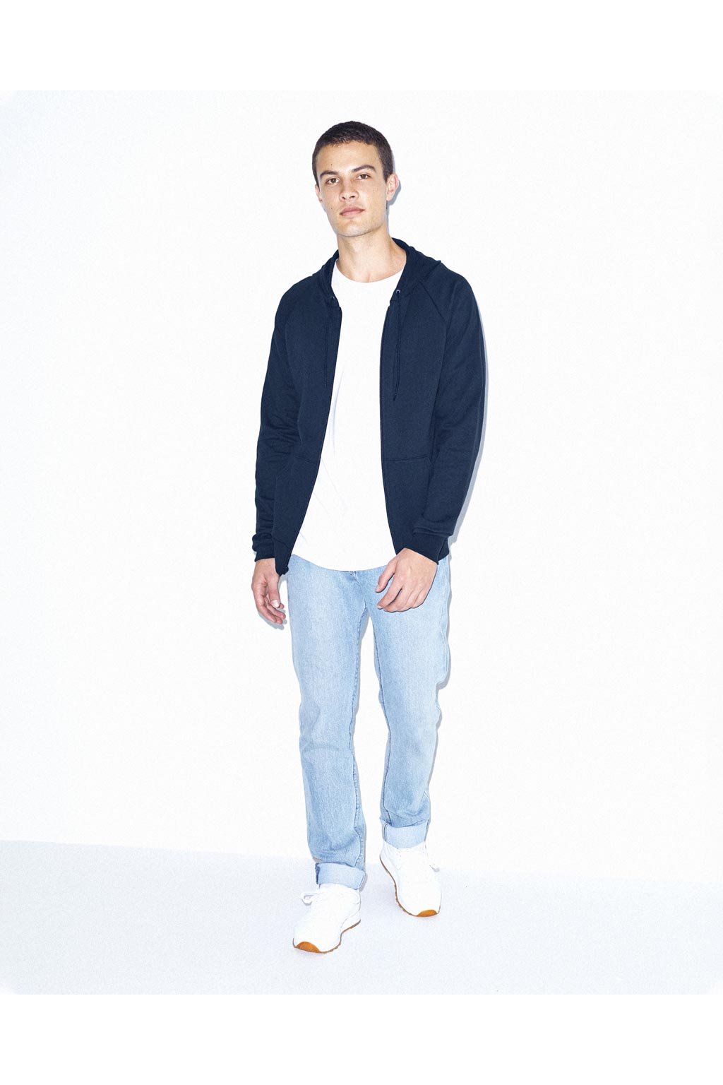 Unisex bavlněná mikina na zip American Apparel