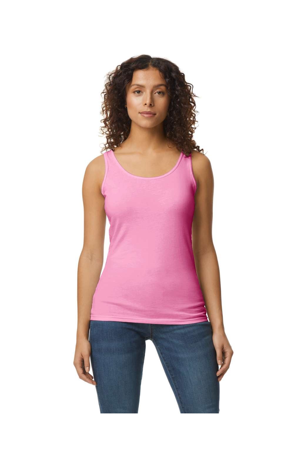 SOFTSTYLE<SUP>®</SUP> LADIES' TANK TOP Black (Vyberte barvu černá, Velikost S)