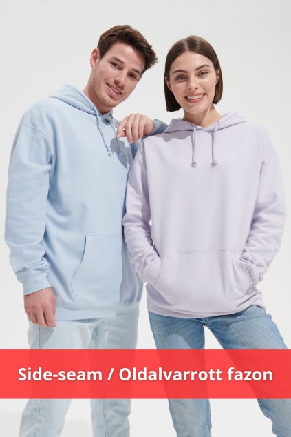 SOL'S CONDOR - UNISEX HOODED SWEATSHIRT Ash (Vyberte barvu popelová šedá, Velikost S)