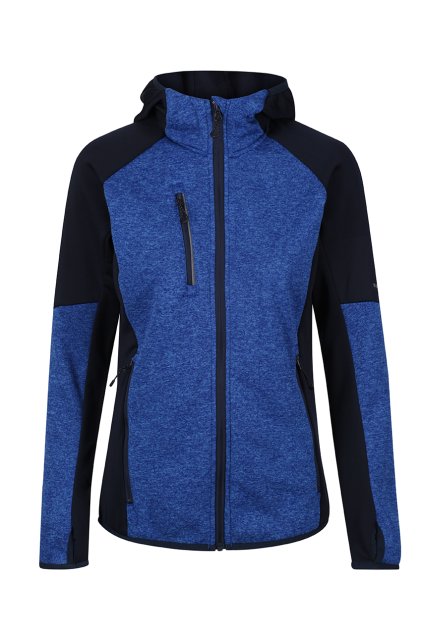 WOMEN'S X-PRO COLDSPRING II HYBRID PERFORMANCE STRETCH HOODED FLEECE JACKET Oxford Blue Marl/Navy (Vyberte barvu Oxford Blue Marl/Navy, Velikost S)