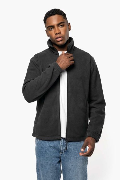 UNISEX MICROFLEECE ELASTICATED JACKET Black (Vyberte barvu černá, Velikost XS)