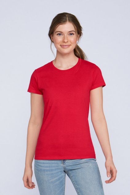 PREMIUM COTTON<SUP>®</SUP> LADIES' T-SHIRT White (Vyberte barvu bílá, Velikost S)