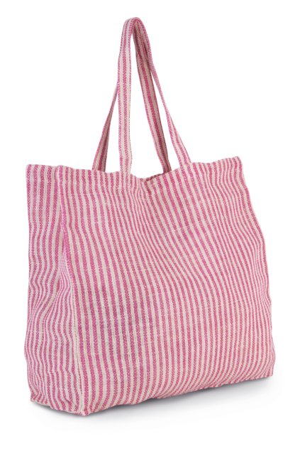 JUCO STRIPED SHOPPER BAG Iris Blue/Natural (Vyberte barvu kosatcová modrá / přírodní, Velikost U)