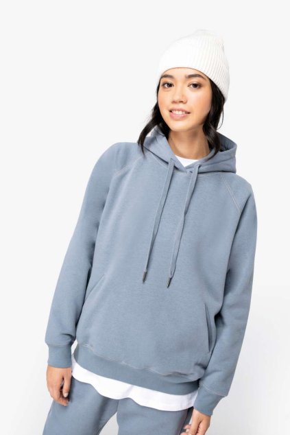LADIES' ECO-FRIENDLY RAGLAN HOODED SWEATSHIRT Ivory (Vyberte barvu slonovinová béžová, Velikost XS)