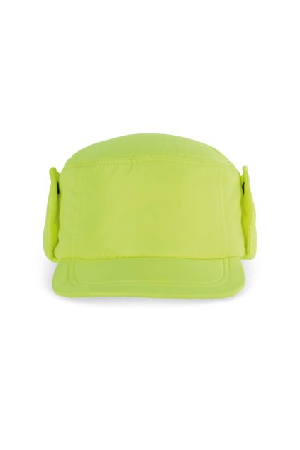 CAP WITH EARMUFFS Fluorescent Orange (Vyberte barvu fluorescenční oranžová, Velikost S/M)