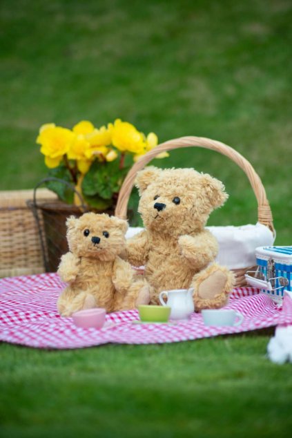 CLASSIC JOINTED TEDDY BEAR Mid Brown (Vyberte barvu střední hnědá, Velikost S)