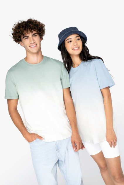 UNISEX ECO-FRIENDLY DIP DYE T-SHIRT Dip Dye Aquamarine (Vyberte barvu Dip Dye Aquamarine, Velikost M)