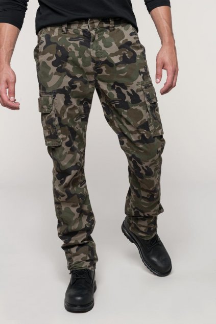 MEN'S MULTIPOCKET TROUSERS Black (Vyberte barvu černá, Velikost 38)