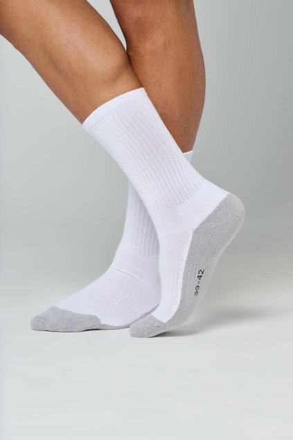 UNISEX BASKETBALL SOCKS White (Vyberte barvu bílá, Velikost 35/38)
