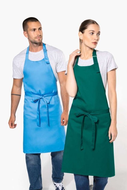 POLYCOTTON APRON WITHOUT POCKET Beige (Vyberte barvu béžová, Velikost U)