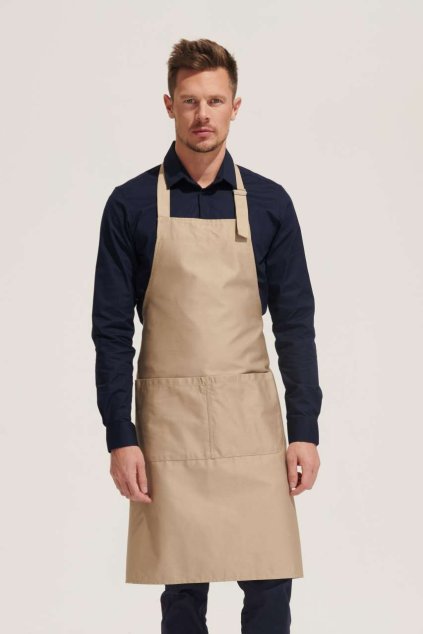 SOL'S GALA - LONG APRON WITH POCKETS Black (Vyberte barvu černá, Velikost U)