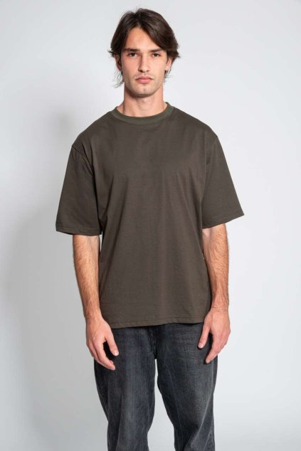 JERSEY PLUS - SHORT SLEEVE CREW NECK T SHIRT Black (Vyberte barvu černá, Velikost XS)