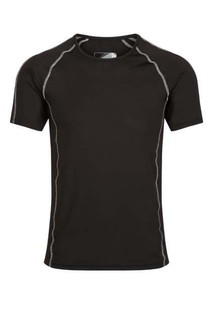 PRO SHORT SLEEVE BASE LAYER TOP Black (Vyberte barvu černá, Velikost S)
