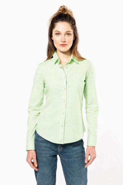 JESSICA - LADIES' LONG-SLEEVED SHIRT White (Vyberte barvu bílá, Velikost 2XL)