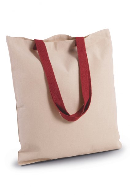 FLAT CANVAS SHOPPER WITH CONTRAST HANDLE Natural/Navy (Vyberte barvu přírodní / námořnická modrá, Velikost U)