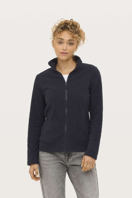 SOL'S NORMAN WOMEN - PLAIN FLEECE JACKET Black (Vyberte barvu černá, Velikost S)