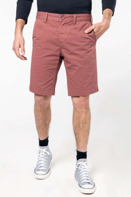 MEN'S WASHED EFFECT BERMUDA SHORTS Washed Charcoal (Vyberte barvu oprané černé uhlí, Velikost 38)