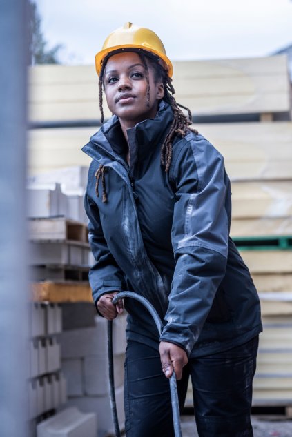 WOMEN'S DEFENDER III WATERPROOF 3-IN-1 JACKET Black/Seal Grey (Vyberte barvu černá / tulenní šedá, Velikost 2XL)